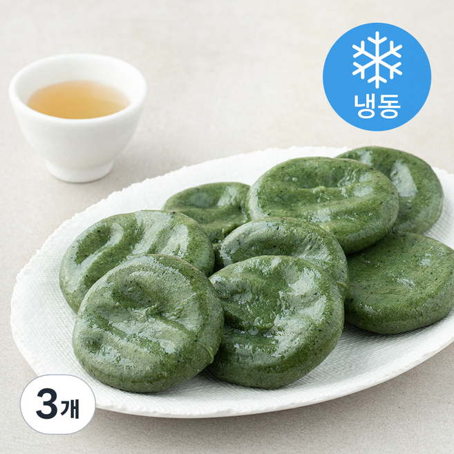 아리울떡공방 굳지않는 쑥개떡 (냉동), 350g, 3개, 1개입