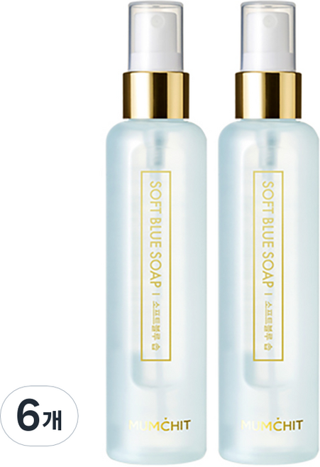 멈칫 헤어 앤 바디미스트 소프트블루 솝향, 105ml, 6개