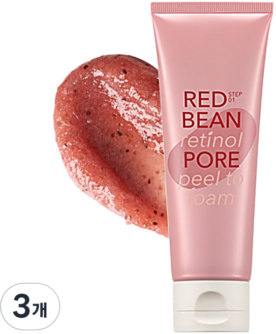 미샤 팥티놀 모공 필 투 클렌징 폼, 120ml, 3개