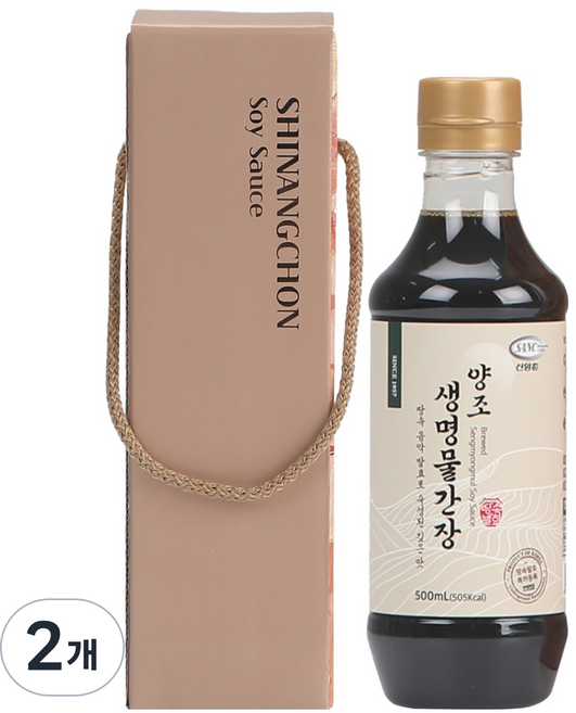 신앙촌 기쁨 1호 양조간장, 500ml, 2개