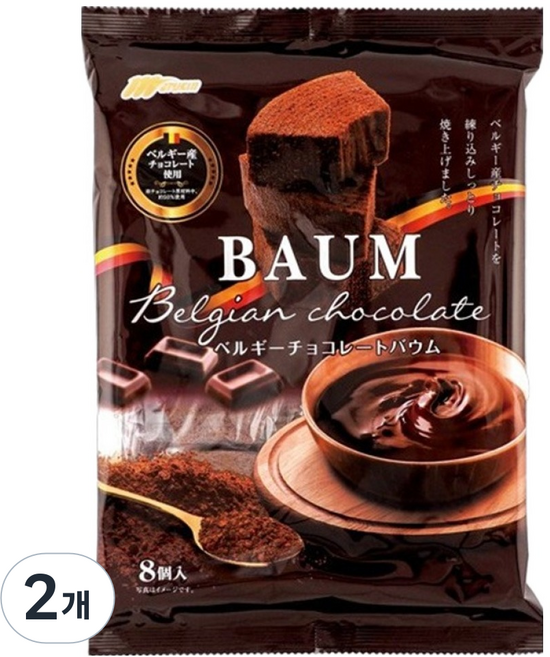 마루킨 벨기안 초콜릿맛 바움쿠헨, 2개, 150g