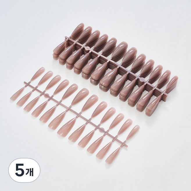 퍼니네일 말랑말랑 누드팁 240p, 5개, KN-T5042