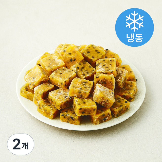 이안 패션후르츠 큐브 (냉동), 2개, 1kg