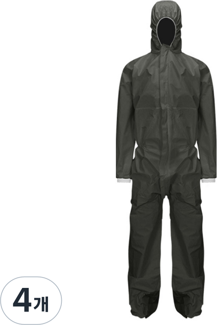 ANYSAFE SMS 防護服 J210G, 灰色, 4個