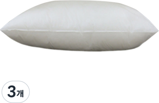 스마일깨비 스퀘어 호텔쿠션 베개솜 400g, 기본, 3개