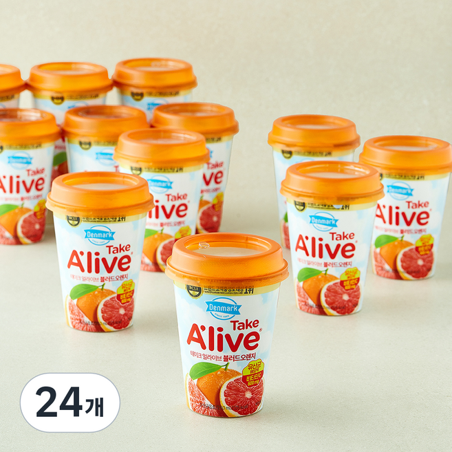 덴마크 테이크 얼라이브 블러드오렌지 주스, 24개, 250ml