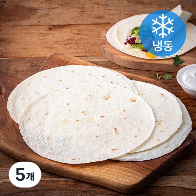 세미원 밀또띠아 지름 25cm (냉동), 64.5g, 5개, 12개입