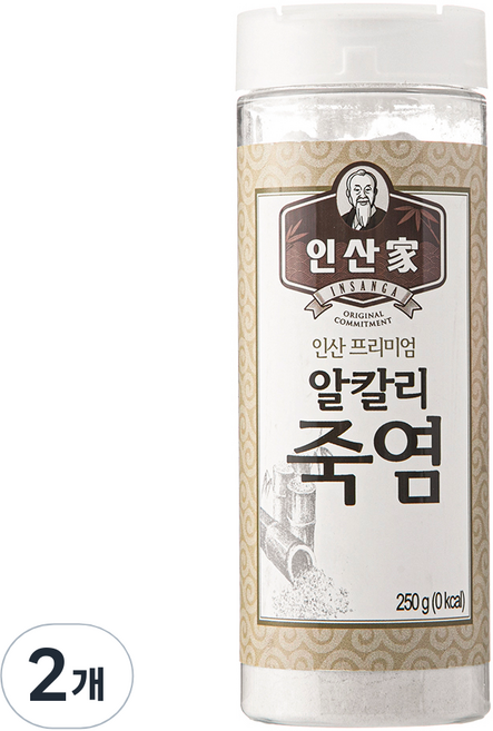 InsanGa 仁山家 頂級粉末鹼性竹鹽, 2個, 250g