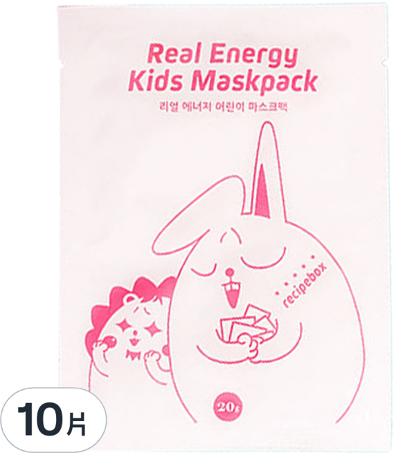 recipebox 韓兔 真能量兒童面膜 Set 20ml, 5片, 2盒
