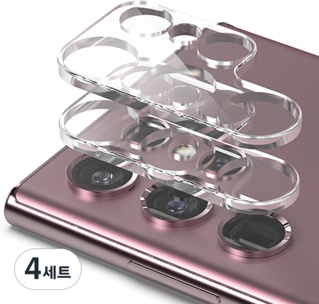 신지모루 쉴드 카메라렌즈 강화유리 액정보호필름 2p 세트, 4세트