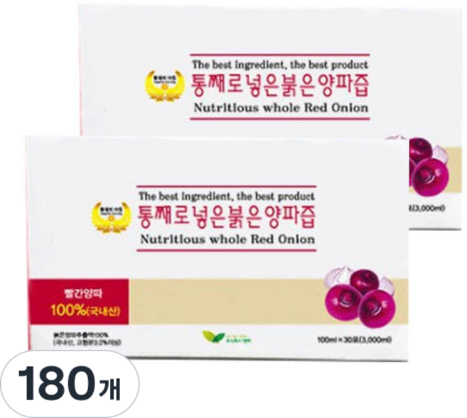 통째로 넣은 붉은양파즙, 180개, 100ml