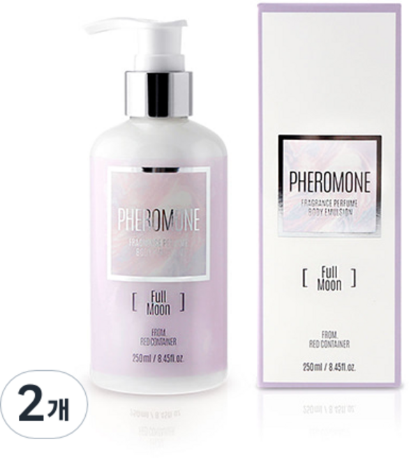레드컨테이너 풀문 퍼퓸 바디 에멀젼 페로몬향, 2개, 250ml