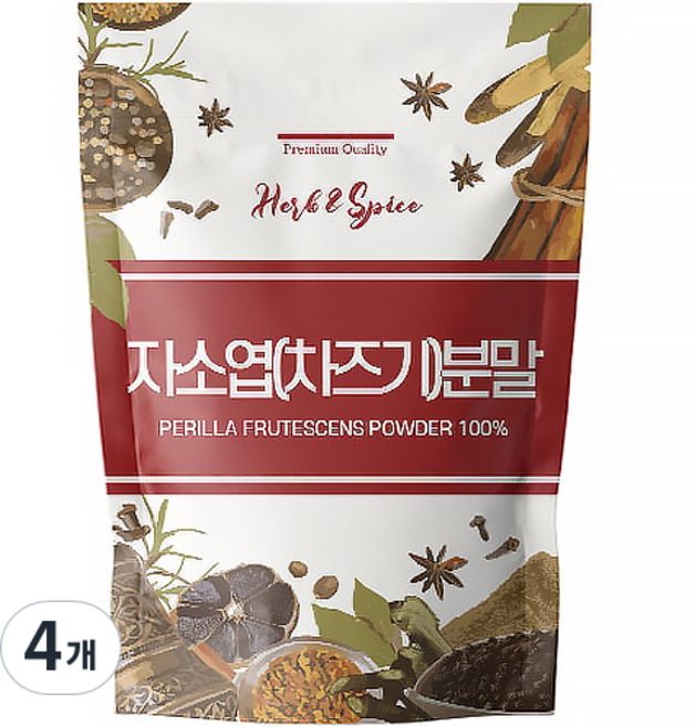 해나식품 자소엽분말, 4개, 500g