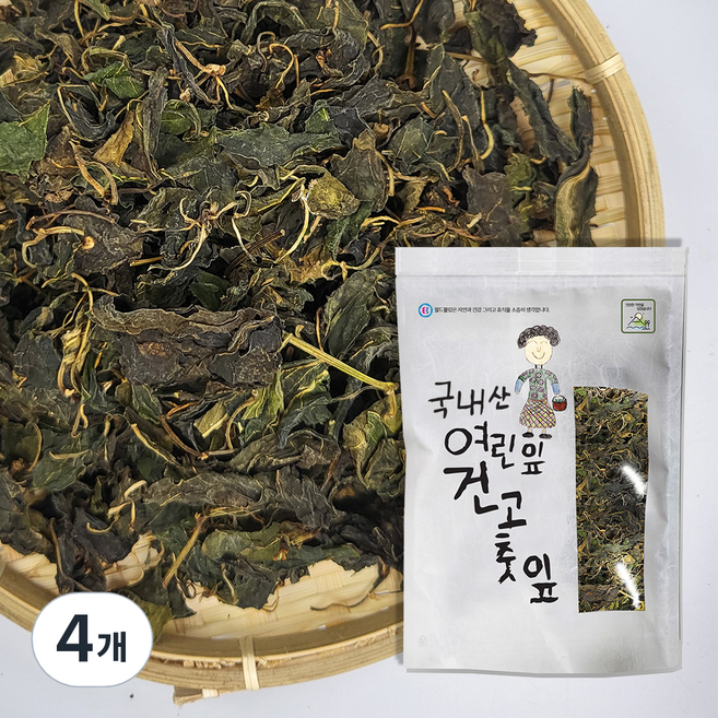 월드블링 여린 건고춧잎, 100g, 4개