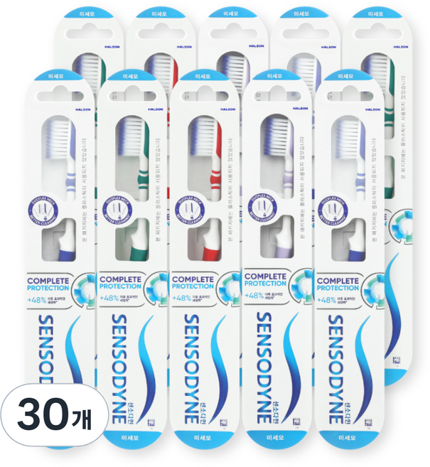 센소다인 컴플리트 프로텍션 복합모 칫솔 랜덤발송, 1개입, 30개