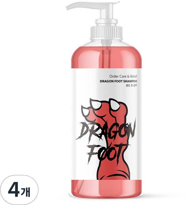 보르도 풋샴푸 자몽향 300ml, 1개입, 4개