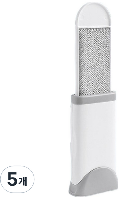 더자카 셀프클리닝 양면 먼지제거 브러시 S, 화이트, 5개