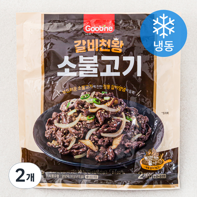 굽네 소불고기 갈비천왕맛 2입 (냉동), 500g, 2개