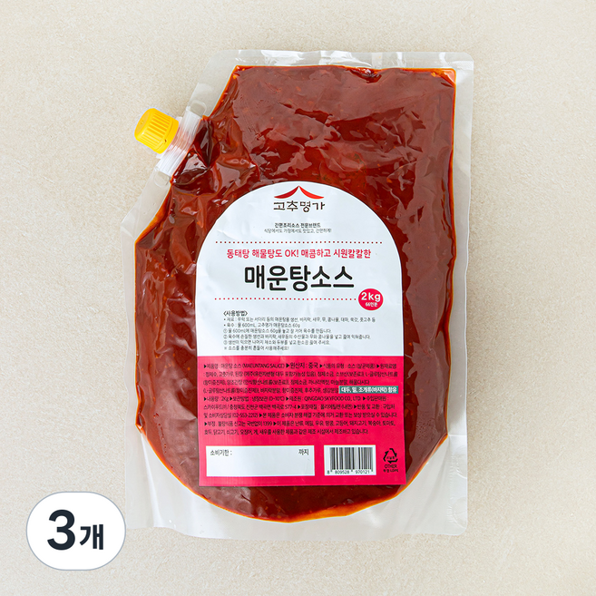 고추명가 매운탕 소스, 2kg, 3개