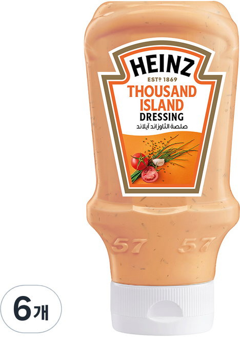 하인즈 사우전드 아일랜드 드레싱, 428g, 6개