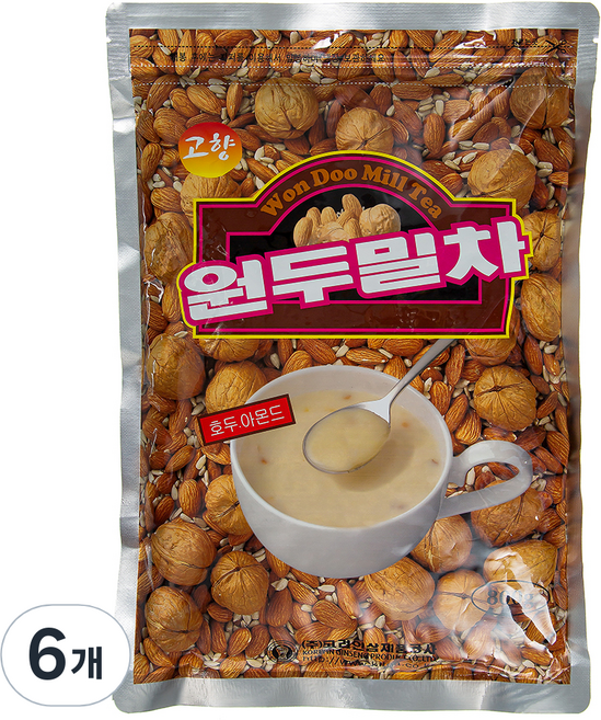 고향 원두밀 고형차, 800g, 6개