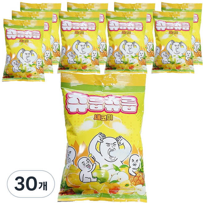 츄잉캔디 츄릅츄릅 새코미, 75g, 30개