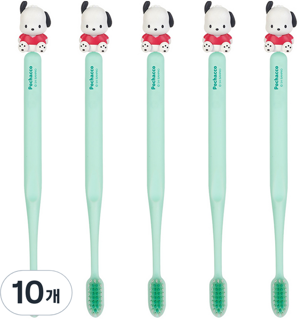 아텍스 산리오 캐릭터즈 피규어 칫솔, 포차코, 1개입, 10개