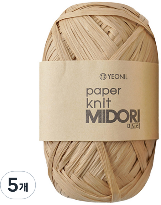 연일섬유 미도리 뜨개실, 미도리실 502 샌드베이지, 5개