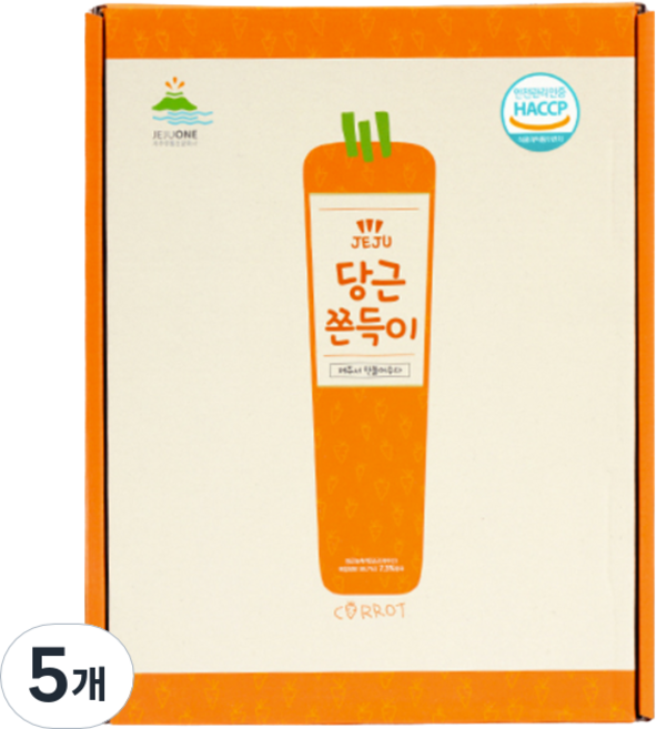 제주원 당근 쫀득이 15개입, 270g, 5개