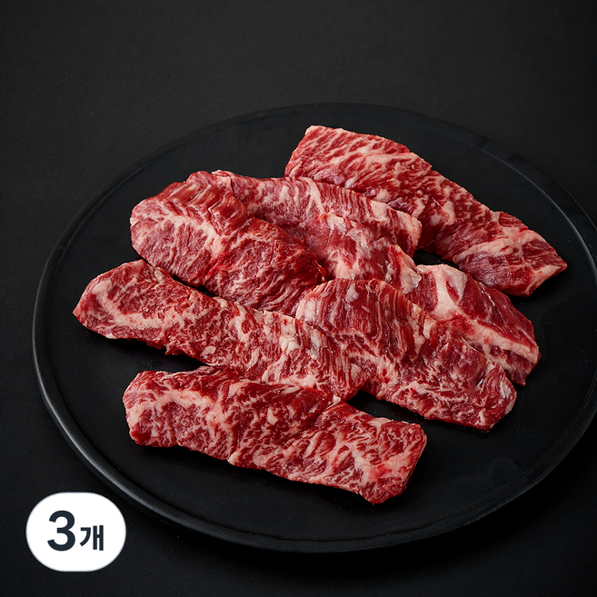 농협안심한우 안창살 1++등급 구이용 (냉장), 3개, 200g