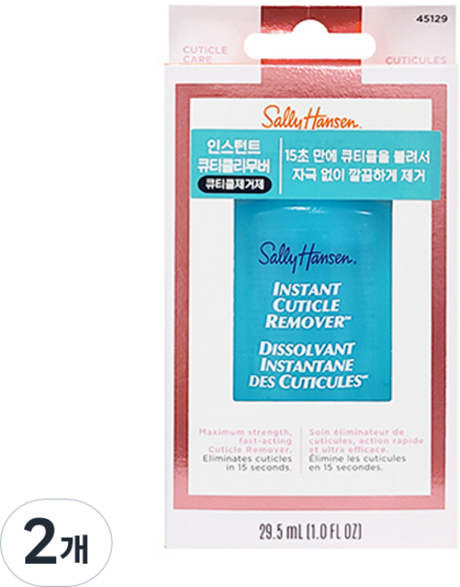 샐리한센 인스턴트 큐티클 리무버, 29.5ml, 2개