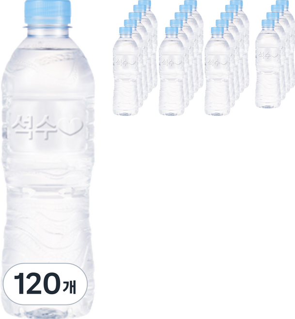 석수 무라벨 생수, 500ml, 120개