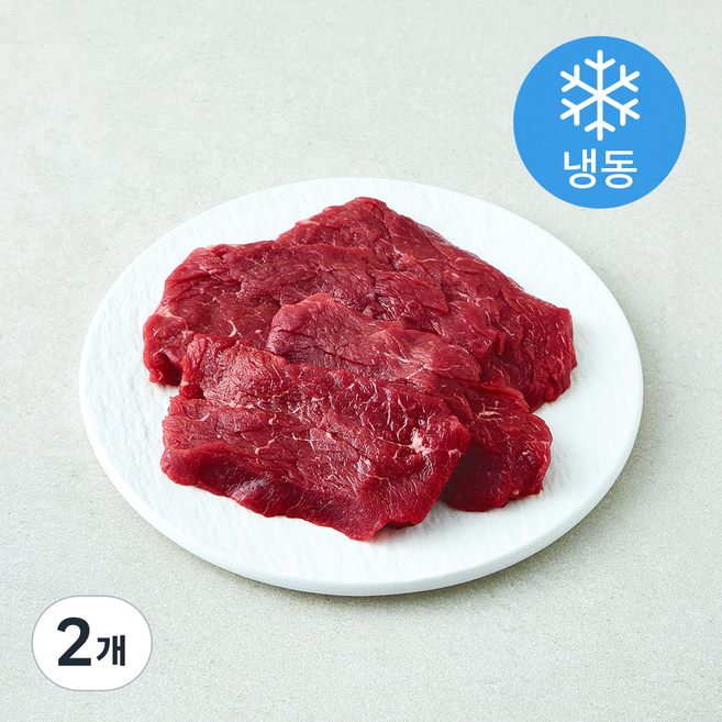 미트엔조이 1인용플렉스 치마살 구이용 (냉동), 2개, 150g