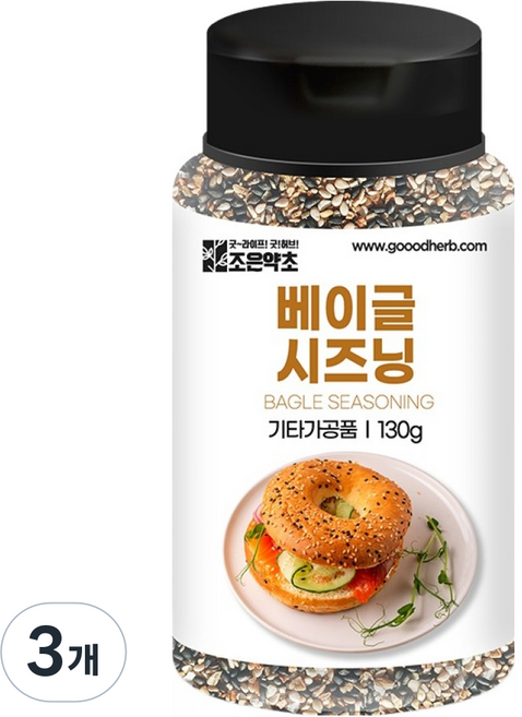 조은약초 베이글 시즈닝, 130g, 3개