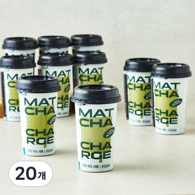 푸르밀 말차 차지 라떼, 200ml, 20개