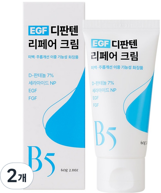 리르 EGF 디판텐 리페어 크림, 60g, 2개
