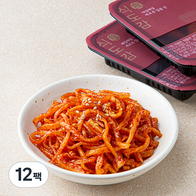 바다원 식도감 매콤달콤 진미채 볶음, 70g, 12팩