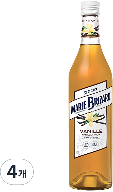 마리브리자드 바닐라 시럽, 700ml, 4개