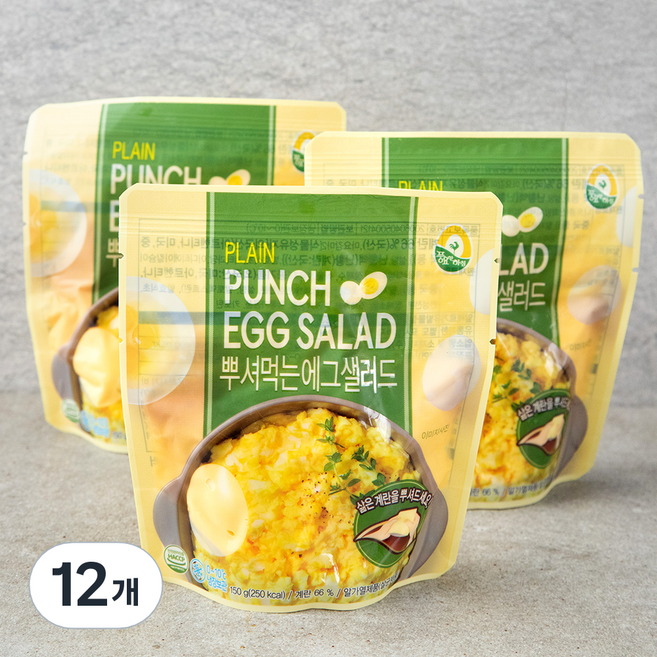풍요한아침 뿌셔먹는 에그샐러드 플레인, 150g, 12개