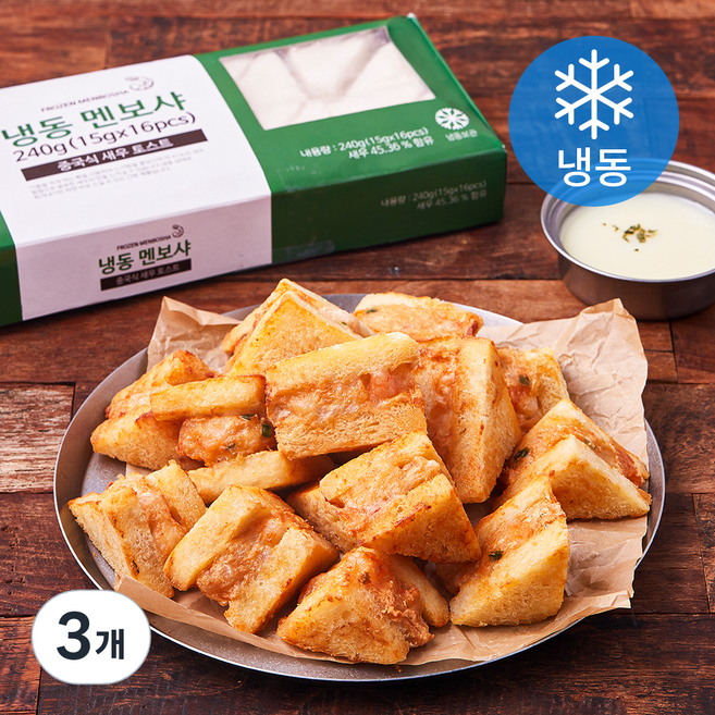지엔씨푸드 멘보샤 16개입 (냉동), 240g, 3개