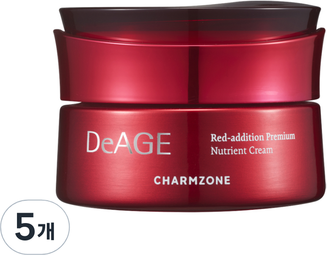 CHARMZONE DeAGE青春紅色高級滋潤霜, 50ml, 5罐