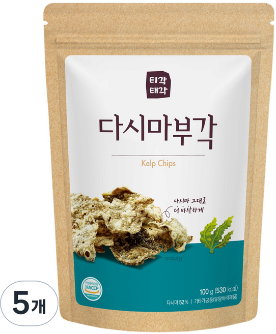 티각태각 다시마 부각, 100g, 5개