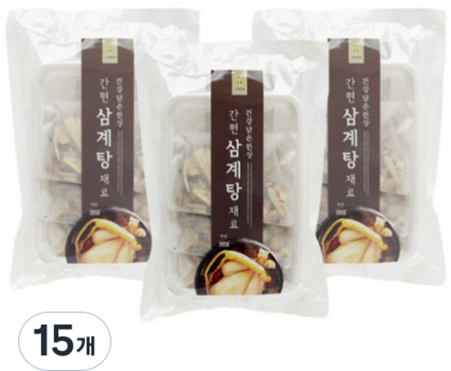 자연애 간편 삼계탕 재료 3p, 60g, 15개