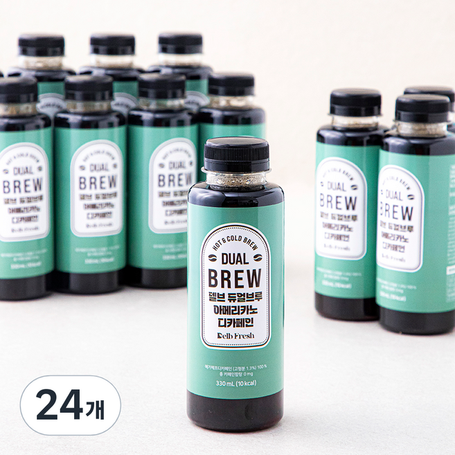 델브 듀얼브루 아메리카노 디카페인, 330ml, 24개