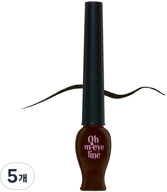 에뛰드 오 마이 라인 아이라이너 5ml, 3호 오마이 브라운, 5개