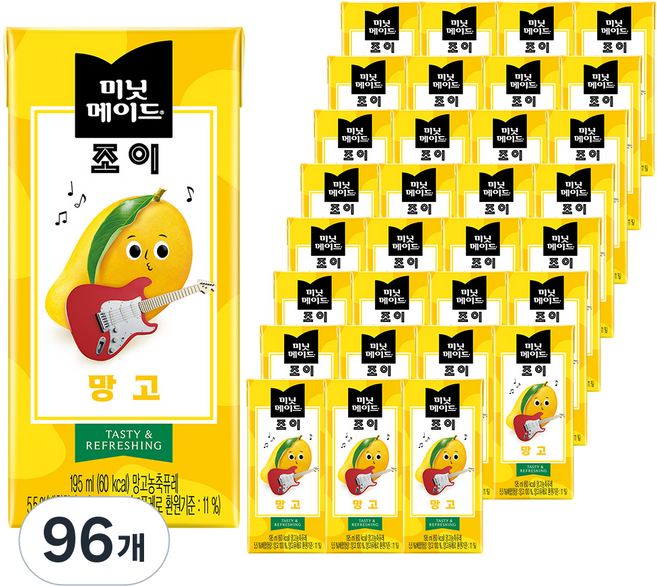 미닛메이드 조이 망고, 195ml, 96개