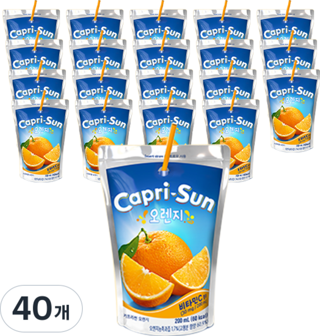 카프리썬 오렌지, 200ml, 40개