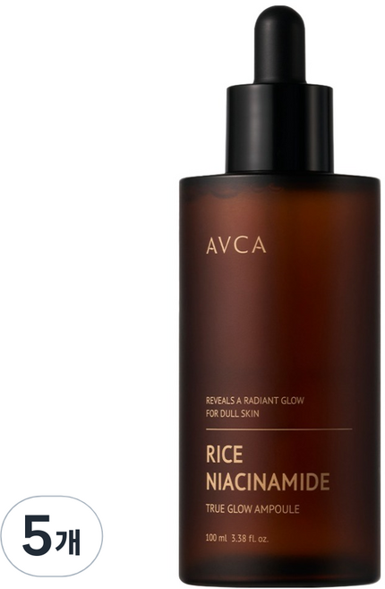 아브카 트루 글로우 라이스 앤 나이아신아마이드 기미 미백 앰플, 100ml, 5개