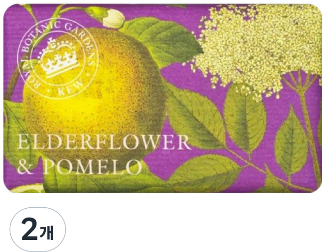 큐가든 엘더플라워 포멜로 비누, 240g, 4개