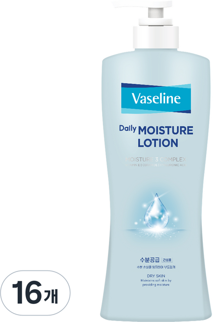 애경바세린 데일리 모이스처 바디로션, 450ml, 16개